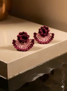 Crochet Flower Earrings