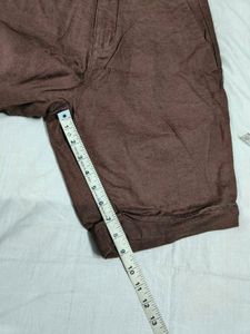 Lyocell Brown Shorts