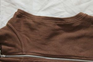 Nuon Taupe Ribbed Tshirt
