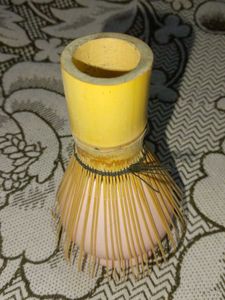 Bamboo Whisk And Ceramic Holder