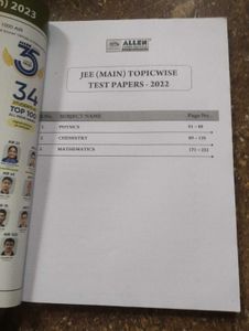 JEE Main 2022-23 Question Papers – PCM