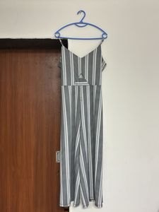 Striped Jumpsuit - Casual Style