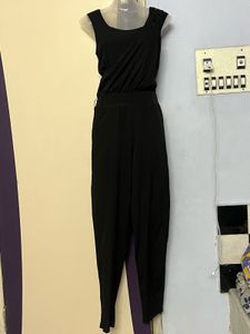 Vero Moda Branded Black Jumpsuit - Size L