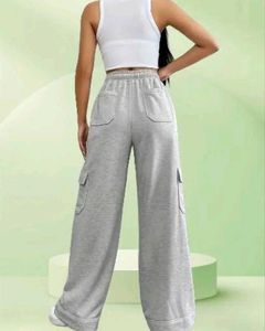 Gray Casual Jogger Sweatpants