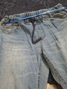 Comfy Elastic Waist Jeans