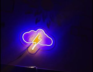 neon cloud sign