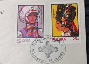 Polish Folk Costume Stamps
