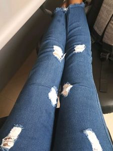 Ripped Blue Jeans
