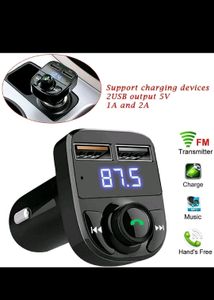Bluetooth FM Transmitter USB Car Fast Charger