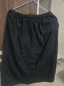 ZUDIO BLACK PARASHOOT SKIRT