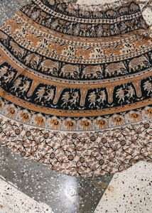 Printed Wrap Skirt