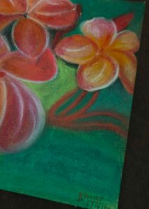 Soft Pastel Drawing Of Flowers 🌺