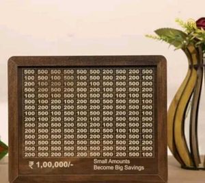Wooden Money Box Savings Goal 👜