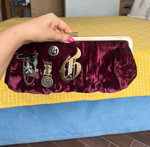 Guess Velvet Clutch