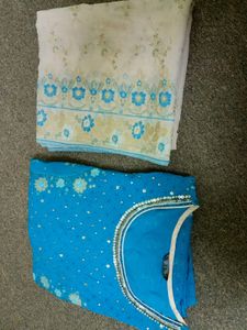 Blue Plazzo Kurta