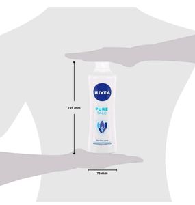 NIVEA Talcum Powder for Men &amp; Women, Pure, For Gentle Fragrance &amp; Reliable Protection Against Body Odour, 400 g