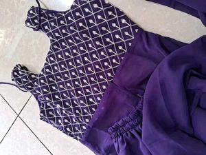 Elegant Purple Kurta Set