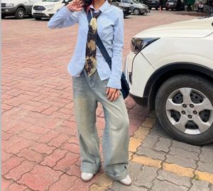 SAVANA Wide Leg Denim Jeans 😙