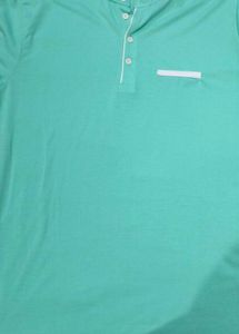 Men's Aqua Green Casual Tshirt