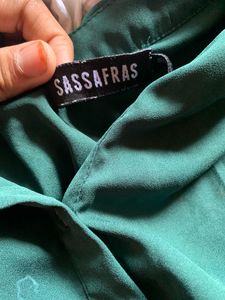 Green Office Wear Shirt