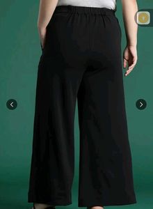 Plus size Black Wide Leg Pants in 42 waist