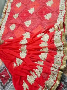 Embroidered saree