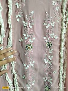 XXL size peach kaftan cord set