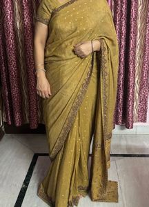 Embroidered Indian Saree