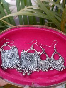 Oxidised Earring