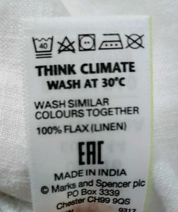 XXL M&amp;S White Linen Tunic