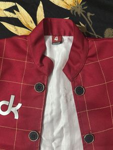 Red Plaid Kids&#39; Blazer
