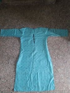 Blue Kurti with Pattern