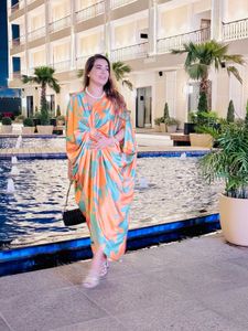 Orange beautiful kaftan