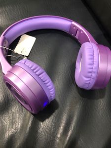 Cute Purple Bluetooth Headphones