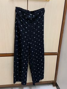 Navy Blue Printed Palazzo