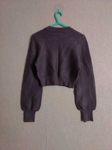 Cropped Long Sleeve Sweater