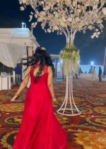 Ethnic Red Gown
