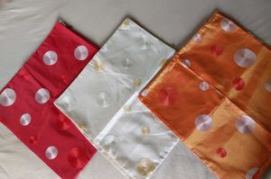 Thai Silk Cushions In Red Orange And Yellow
