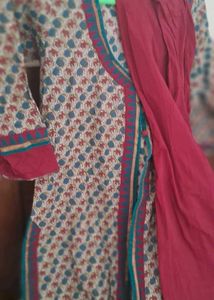 Multicolour   Aangrakha Style Kurti. Two Piece