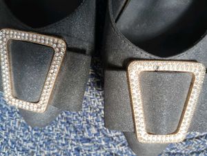 Black Embellished Shoe