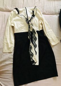 White And Black elegant dress