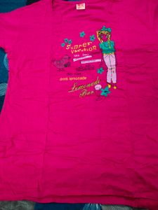 Pink 'Summer Vacation' Graphic Tee