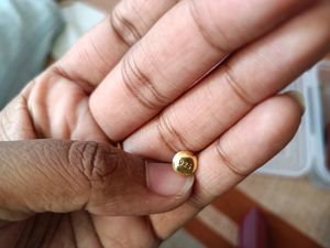 925 Pure Silver Earrings With Gold Plated