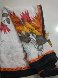 Floral Print Saree