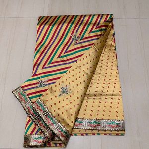 Elegant Striped Saree
