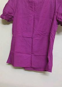 Purple Short Sleeve Top