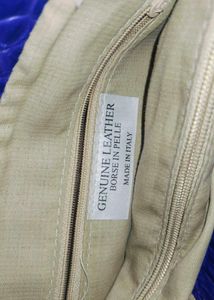 Purple Alligator Print Convertible Bag