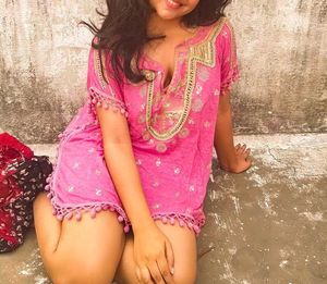 Pink Embroidered Tunic Top