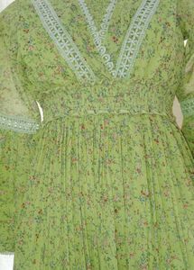 Green Floral Maxi Dress