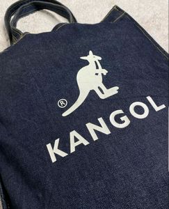 Big Kangol Denim Tote Bag